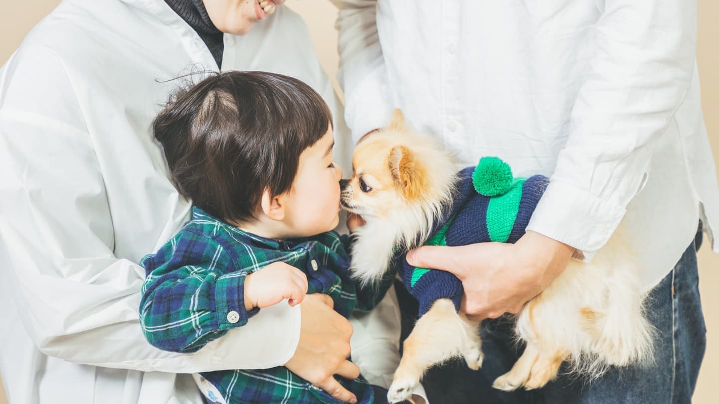 ペットとの撮影OK